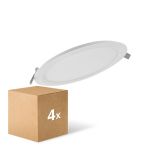 Mehrfachpackung 4x Ledvance LED Deckenstrahler Rund DN210 18W 1530lm 120D - 840  | 225mm