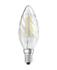 Ledvance Classic LED E14 Kerze Fadenlampe Klar 3.4W 470lm - 940 Cool white | Höchste Farbwiedergabe - Dimmbar - Ersatz für 40W