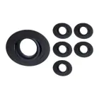 Mehrfachpackung 6x Einbau Spot Logic MR16 schwenkbar Schwarz | Ausschnitt 80mm - GU10 Sockel