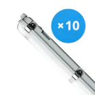 Mehrfachpackung 10x LED Feuchtraumleuchte V3.0 35-65W 4550-9100lm - 830-865 CCT | 150cm - Durchgangsverdrahtung (5x2.5mm2)