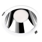 Ledvance Spot Encastrable LED Comfort Dali UGR19 Aluminium Blanc 42W 5000lm 55D - 930 Blanc Chaud | Diamètre 250mm - IP44 - Meilleur Rendu De Couleur - Dali Dimmable