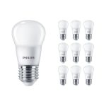 Lot 10x Philips Corepro LED Lustre E27 Boule Dépolie 2.8W 250lm - 827 Blanc Très Chaud | Équivalent 25W