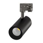 Spot LED Sur Rail 3 Phases  Eco Aluminium Noir 30W 3210lm 36D - 840 Blanc Froid | UGR <19