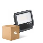 Lot 4x Ledvance Projecteur LED Aluminium Noir 41W 6000lm 100D - 840  | IP66 - Symétrique