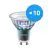 Lot 10x Philips MASTER LED Spot ExpertColor GU10 PAR16 3.9W 280lm 36D - 930 Blanc Chaud | Meilleur rendu des couleurs - Dimmable - Équivalent 35W