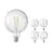 Lot 5x Calex Smart Tuya Wifi E27 Globe Filament 7.5W 1055lm - 818-830 Accordable Blanc | Dimmable - Remplacement 75W 