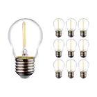 Lot 10x LED E27 Boule Filament Claire 1.4W 136LM - 827 | Remplacement 15W