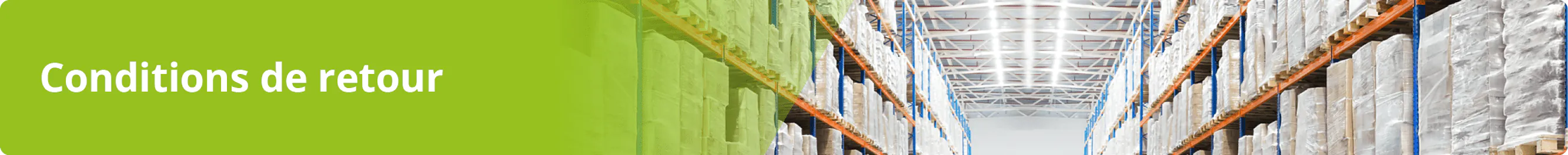 conditions de retour